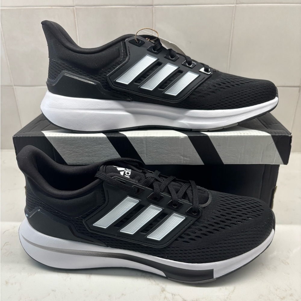 adidas Black and White Athletic Shoes